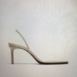 Zara vinyl strap sandals